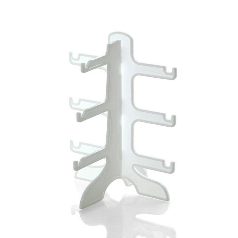 Glazen Plank Display Rack 3 Lagen Zonnebril Plastic Toon Standhouder Teller: 4