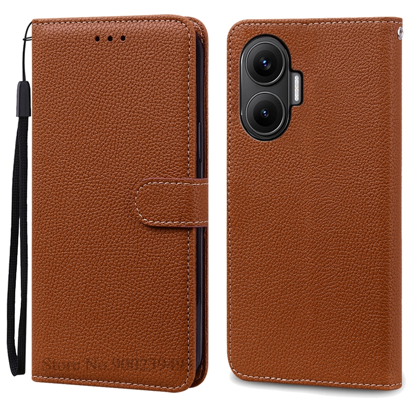 For Poco F7 Case Wallet Leather Flip Cover For Poco F7 Case Shockproof Book Cover Wallet Coque Fundas Shell: SKY BLUE