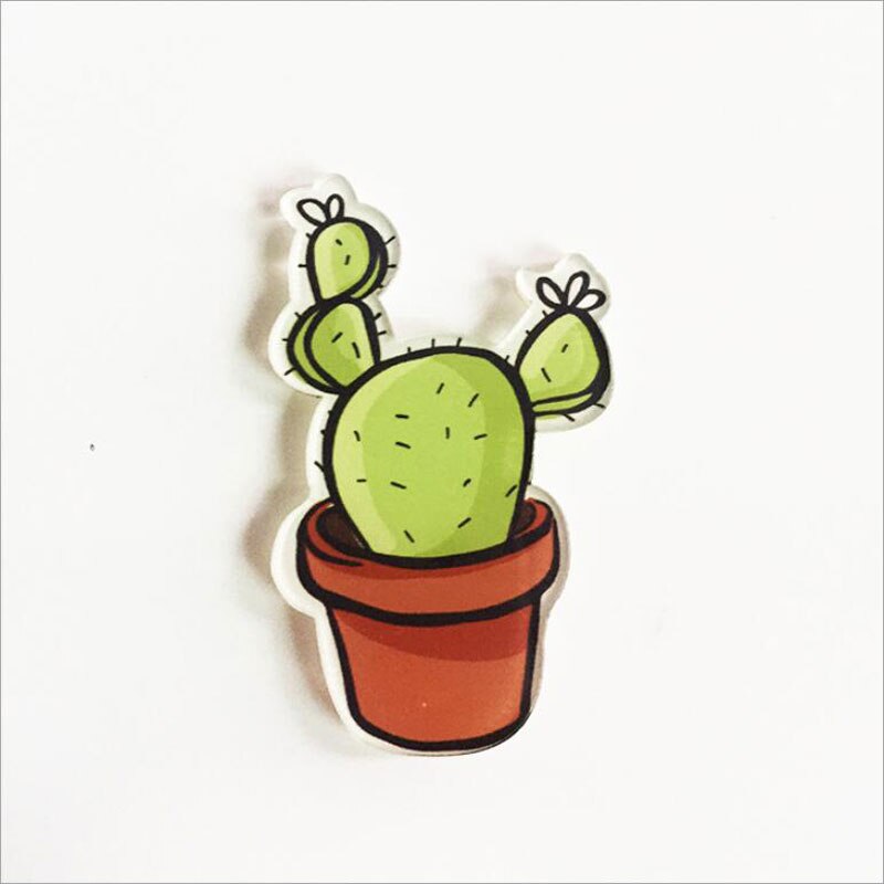 2 Stuks Cartoon Leuke Cactus Magneet Sticks Vetplant Koelkast Magneten Huishoudelijke Keuken Decor Accessoires Koelkast Magneten: B641