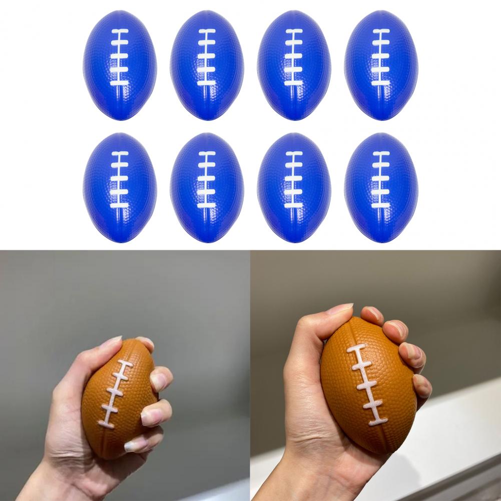 12Pcs Mini Football Stress Ball Anxiety Relief High Elasticity Party Favor Hand Grip Football Training Stress Ball for Home