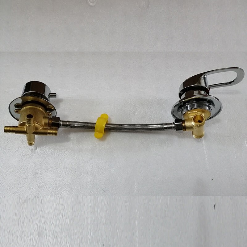MTTUZK badrandcombinaties 2/3/4/5 Manieren water outlet messing douche tap schroef of intubatie split douchecabine douche mengkranen