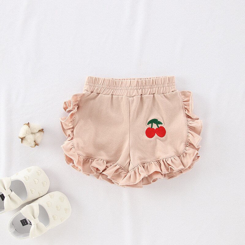 4 Kleuren Baby Meisjes Cherry Shorts Zomer Baby Kids Shorts: 4 / 24M