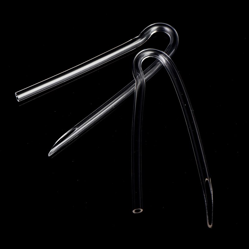 5pcs R Shape Transparent PVC BTE Hearing Aids Clear Earmolds Tubes Bent Tubing