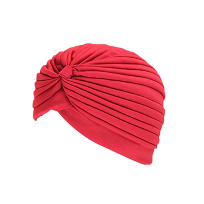 Waterdichte Zwemmen Caps Beschermen Oren Lange Haar Sport Zwemmen Zwembad Hoed Volwassenen Indian Hoofddoek Caps Motorkap Voor Yoga Kits: Red