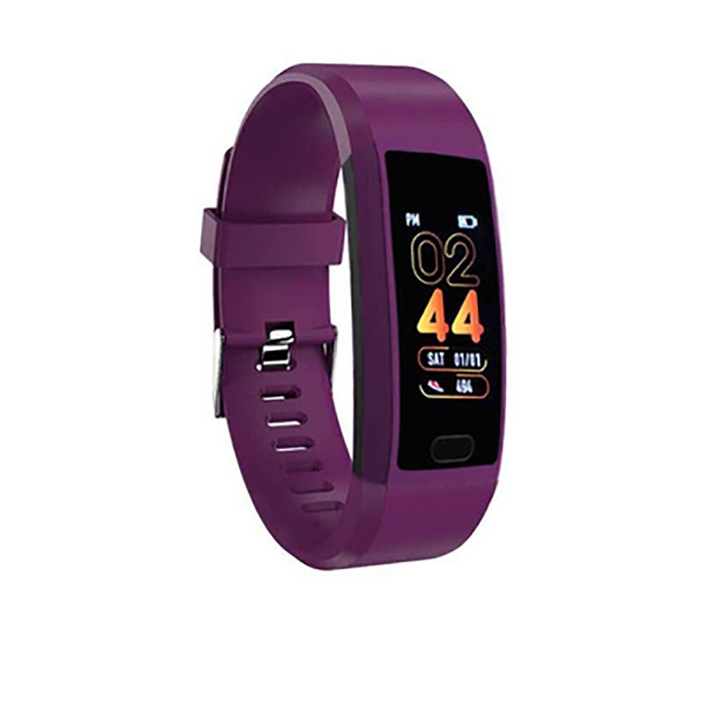118 Plus Clever Armband Armband Fitness Tracker Herz Bewertung Monitor Band Tracker Clever Armband wasserdicht Smartwatch: LILA