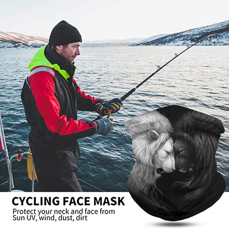 3d dyr bandana hals gamacher pandebånd cykling fiskeri balaclava ansigtsmaske tørklæde multifunktionel udendørs hovedbeklædning