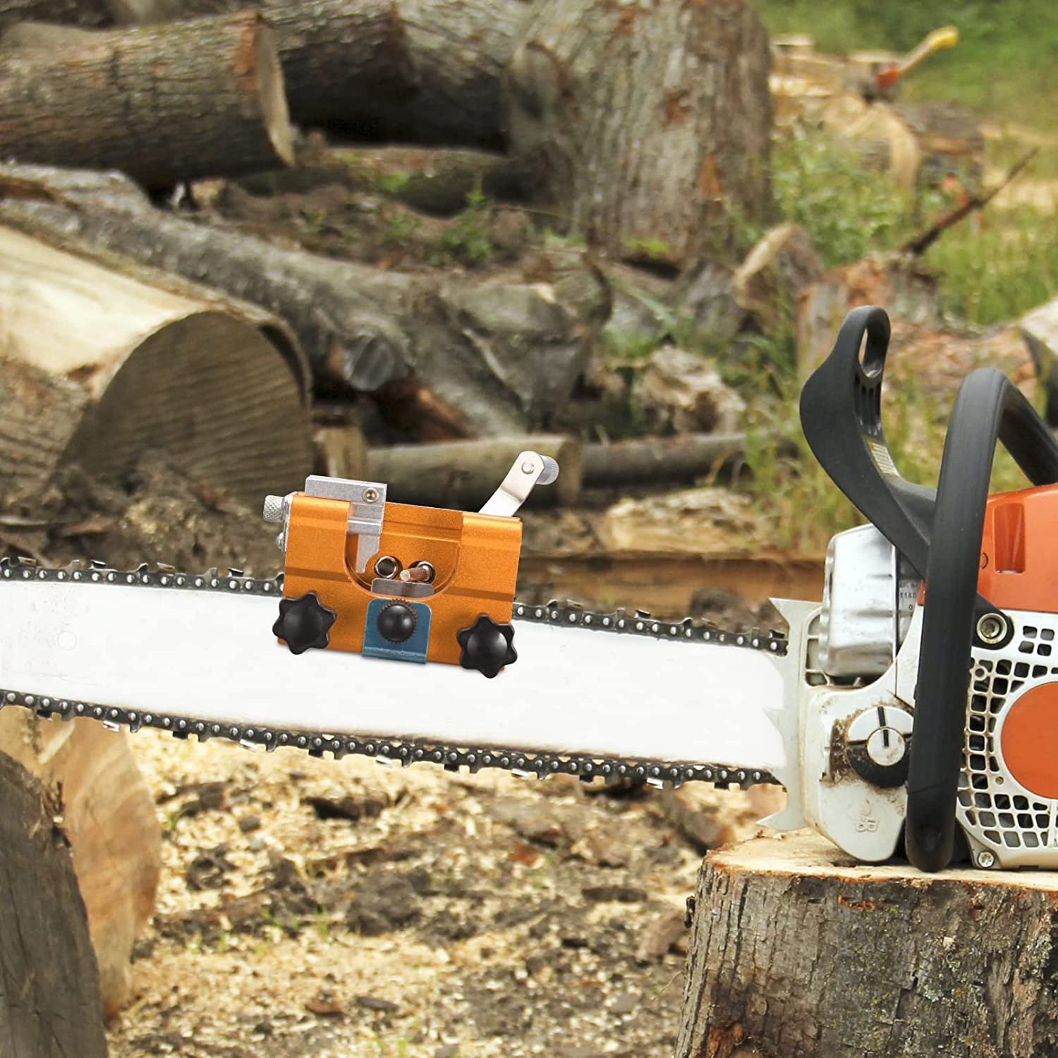 Hand Crank Chain Sharpener Portable Household Lithium Battery Chain Saw Chain Sharpener Sharpener