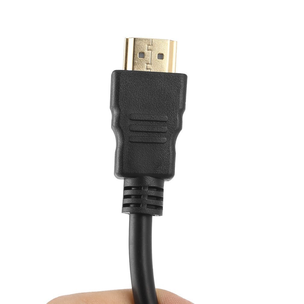 Hdmi Male Naar Vga Rgb Female Hdmi Naar Vga Video Converter Adapter 1080P Voor Pc Zwarte Mannelijke-Vrouwelijke adapter Converter