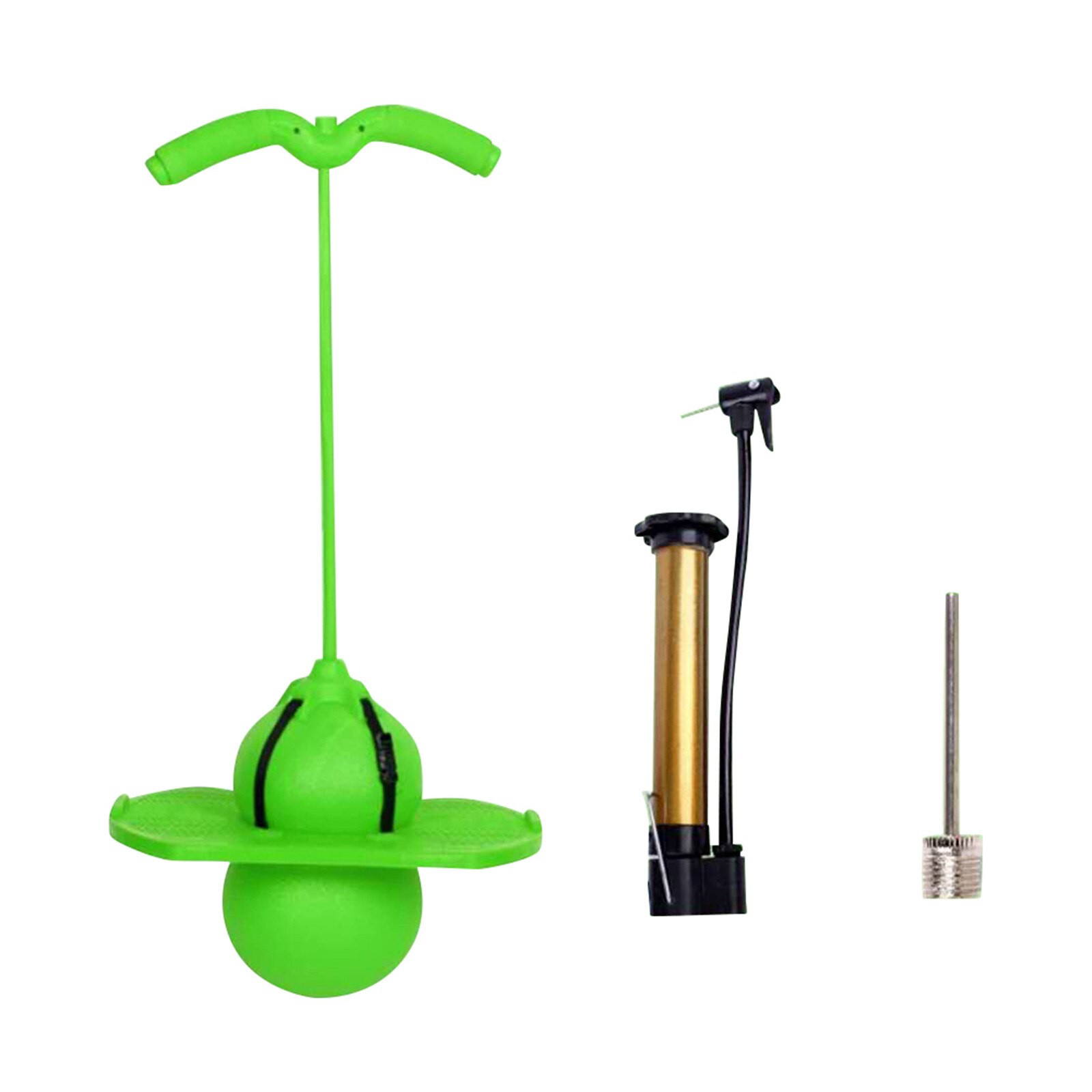 Pogo – balle rebondissante avec poignée et pompes, jouet de saut, capacité de charge maximale de 220lb, adapté aux enfants et aux adultes, offre spéciale: Blue Armrest Dual us