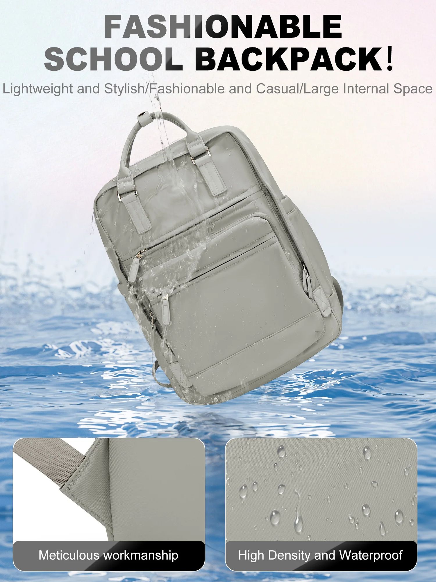 Mädchen Schult asche Laptop Rucksäcke Frauen Pendler Nylon informellen Rucksack, lässige Jugend schule Bücher tasche 2024 Hochschule Rucksack