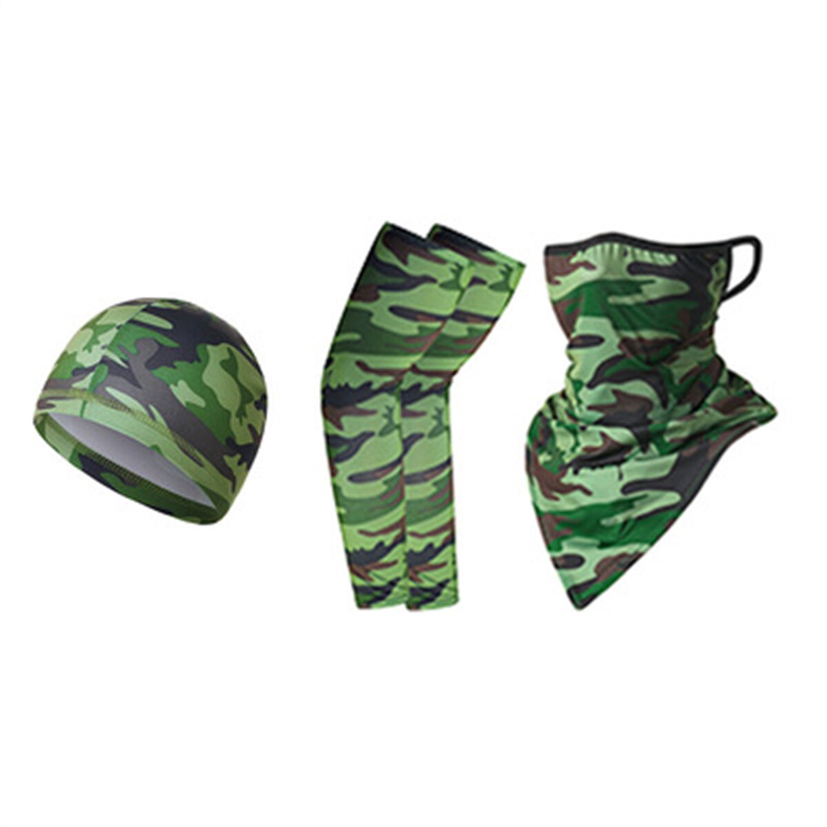 3PCS Sun Protection Outdoor Sports Riding Cap Scarf Sleeve Set Multiway Bandana Men Women Climbing Hiking Fishing Headscarf: 7