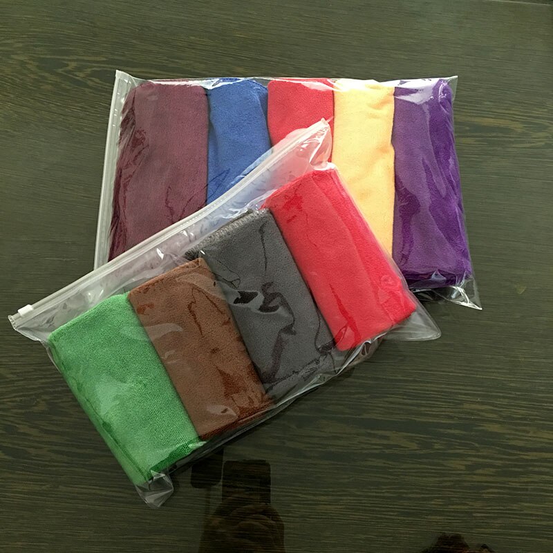 5 Pcs 40X40 Cm Wasstraat Microfiber Handdoek Car Cleaning Drogen Doek Zomen Car Care Doek Detaillering Auto wassen Handdoeken Voor Kawasaki