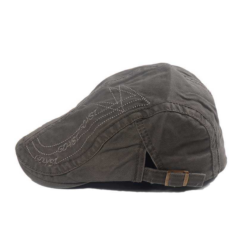 Boina Verde del Ejército Coreano para hombre y mujer, gorro bordado para ocio al aire libre, sombrilla, sombrero delantero, Joker
