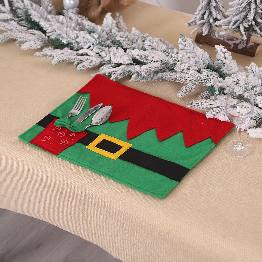Christmas Party Decor Chair Covers Christmas Decoration Chair Covers Placemat Dining Seat Santa Claus Home Decor Navidad: B