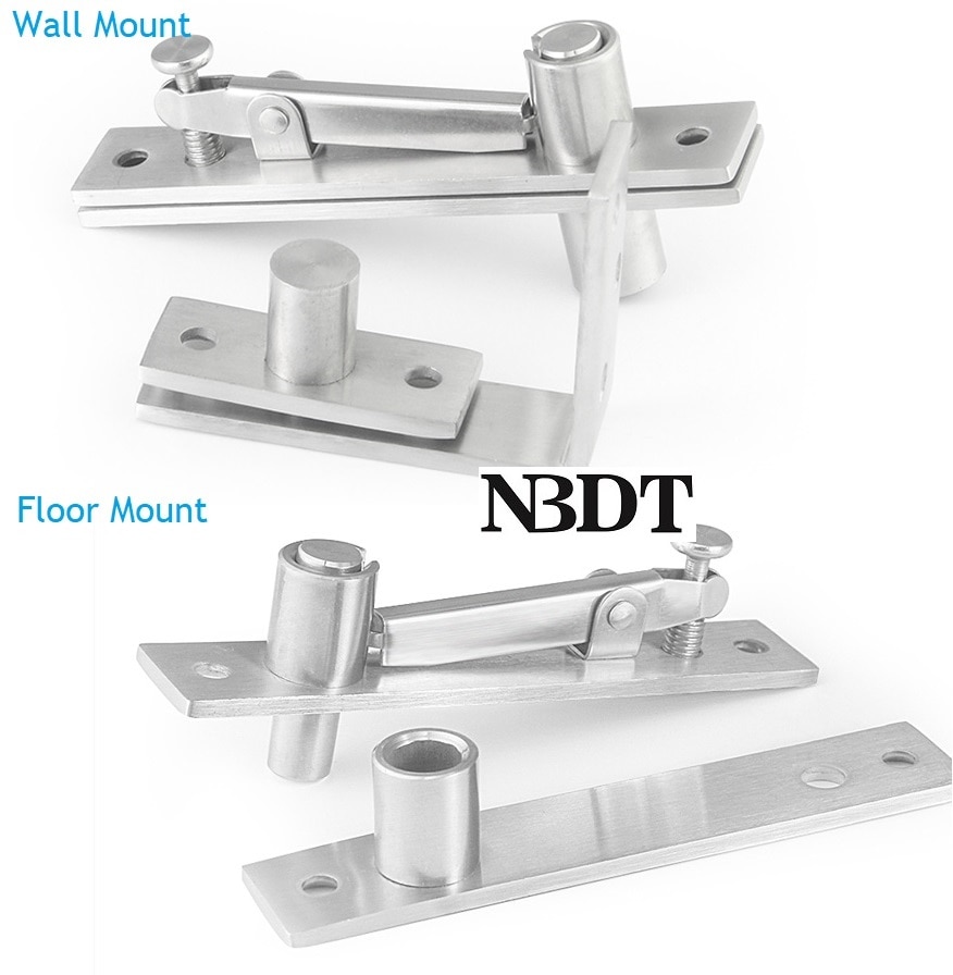Stainless Steel Top Floor Wall Mount Pivot Door Hinge Adjustment For Easy Installation