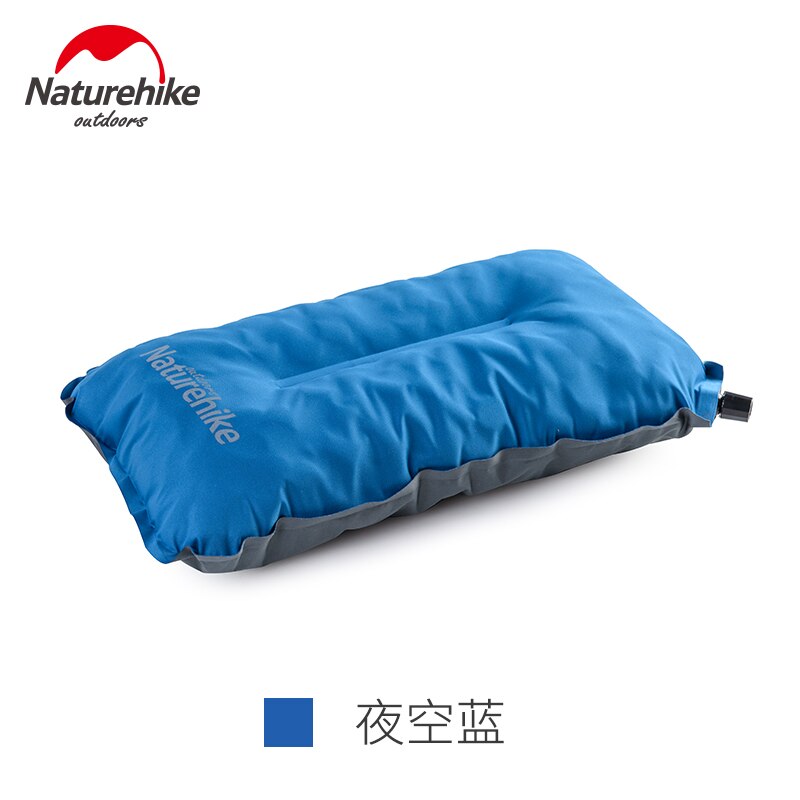 Naturehike Automatische Opblaasbaar Kussen Ultralichte Opvouwbare Spons Compact Opblaasbaar Kussen Outdoor Reizen Kussen Camping Kussen: Blauw