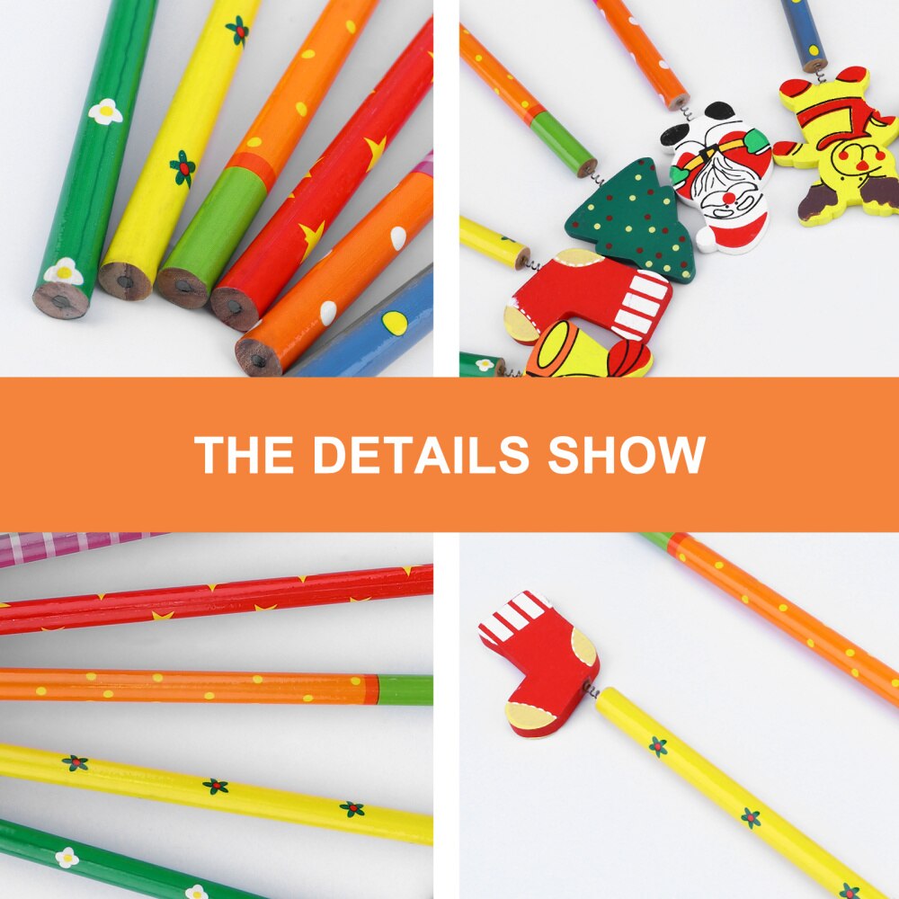 20Pcs Christmas Series Pencils Lovely Pencils Students Pencils Stationeries