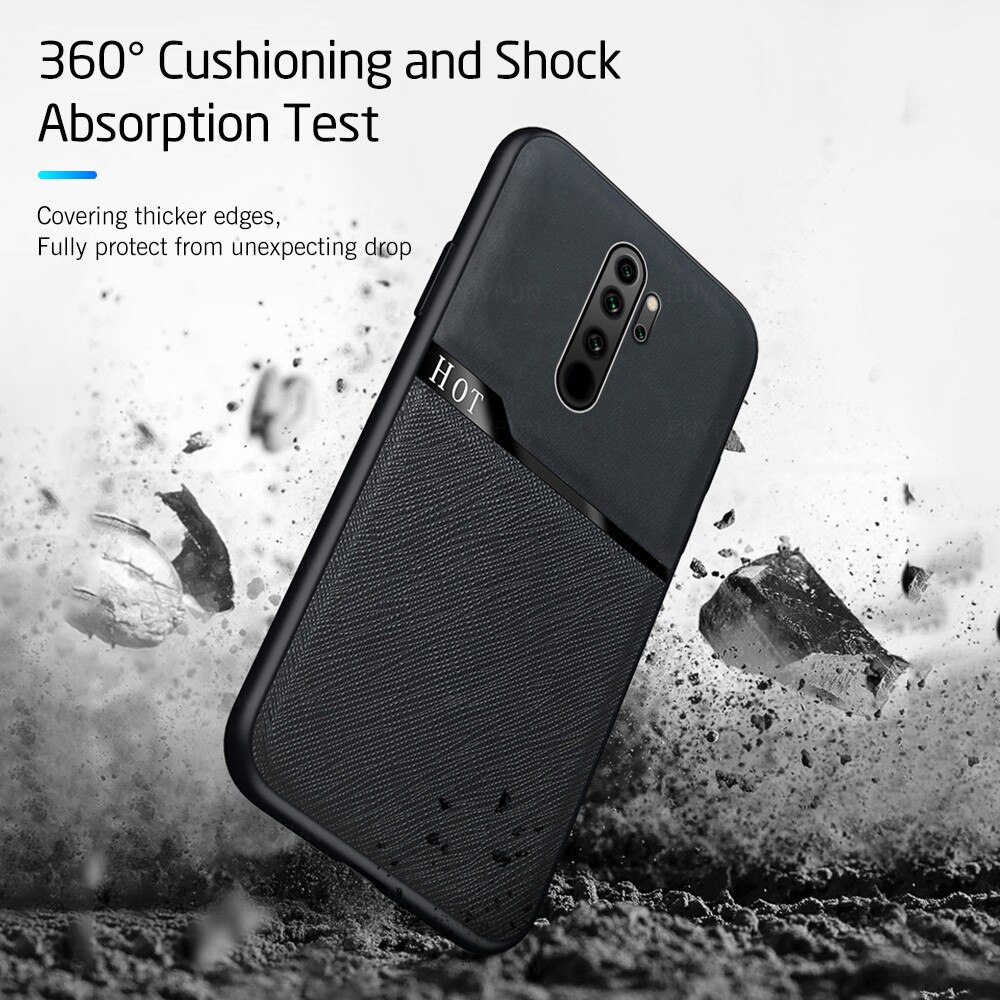 Für Xiaomi Redmi Hinweis 8 Pro Leder Textur Telefon Fall Stoßfest Telefon Shell auf Redmy Note8 Note8Pro 8Pro Zurück Abdeckung coque