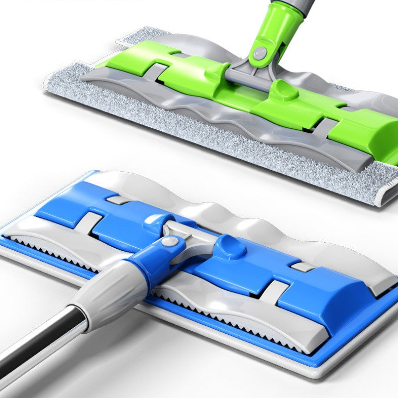 Flat Mop Stainless Steel Handle With Reusable Washable 3Mop Cloths Microfiber Large Telescopic Floor Mop Household Cleaning Tool
