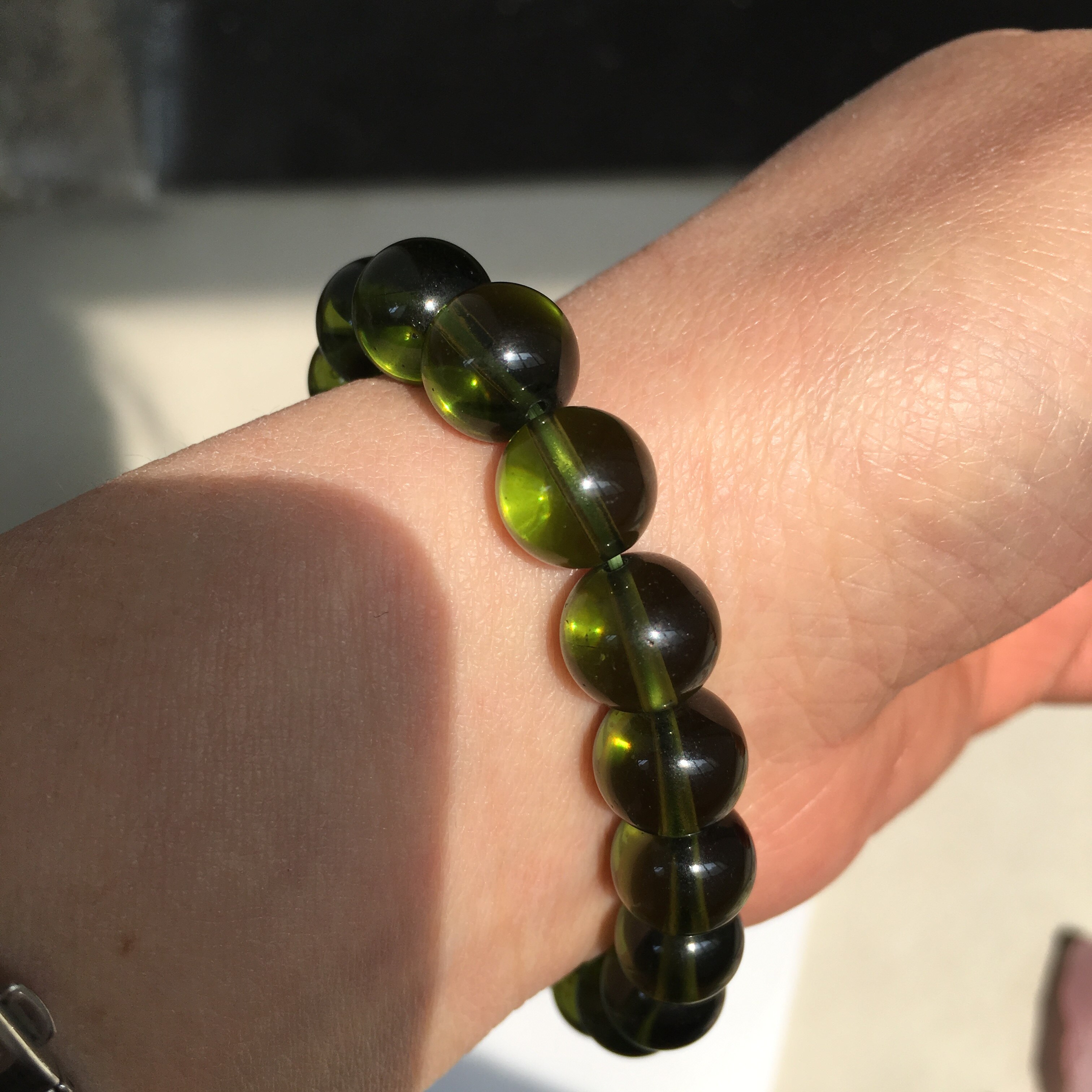 Collar Con Colgante De Moldavita Piedra Energética Natural | Cuotas Sin
