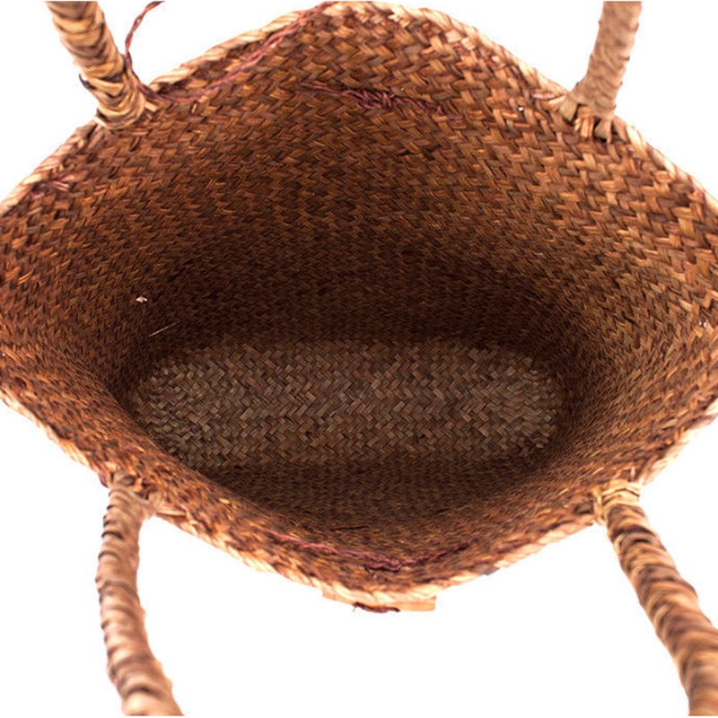 Kvinnor spets handväskor tygväskor handväska rottingväska axelväska shopping halmväska