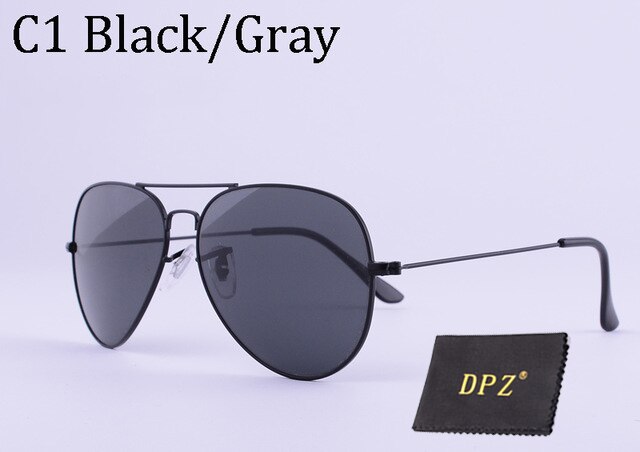 DPZ Glass lenses Gradient women sunglasses men 58mm 3025 Mirror G15 Gafas rayeds Brand sun glasses UV400: C1 no package