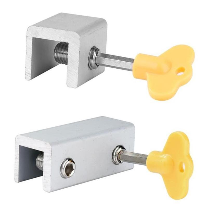 Doors And Windows Anti-theft Lock Screen Window Lock Steel Lock Window Alloy Limiter Window Safety Sliding Child Aluminum I4W6