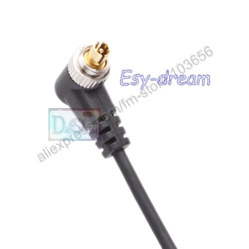2.5-PC 2.5mm naar Male Flash PC Sync-kabel Snoer met Screw Lock 1m voor Studio Fotografie strobe Flash PS055C