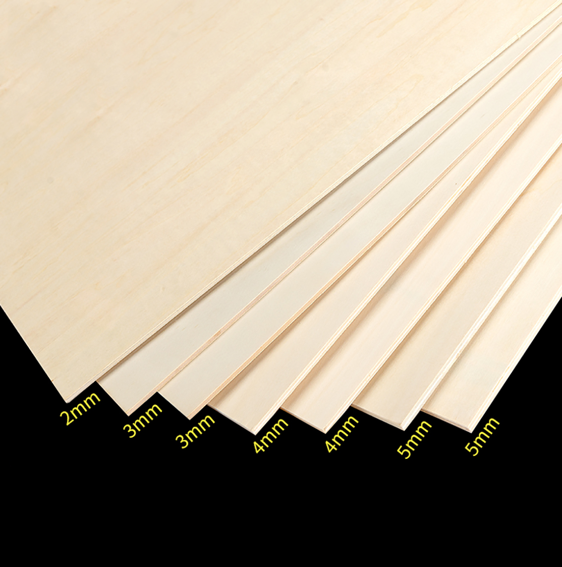 1-20pcs Thick 3/4/5mm Plywood Craft Board Model Layer Wood Board DIY Craft Sand Table Building Model Materials Accessories