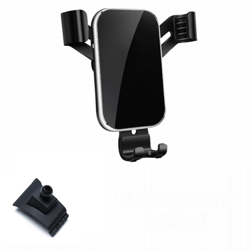 Mobile Phone Holder For NISSAN Patrol Y62 Armada Air Vent Mount Bracket GPS Phone Holder Clip: black