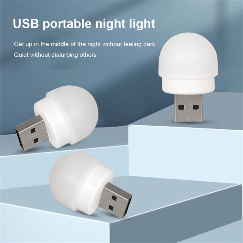 Usb Plug Lamp Computer Mobiele Power Opladen Usb Kleine Boek Lampen Led Oogbescherming Leeslamp Kleine Ronde Night licht