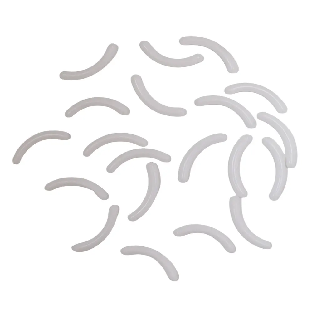 Almofadas de substituição para modelador de cílios, tipo universal, curvador de borracha elástica alta, ferramenta de beleza, substituição de maquiagem, 20 peças: LIGHT BLUE