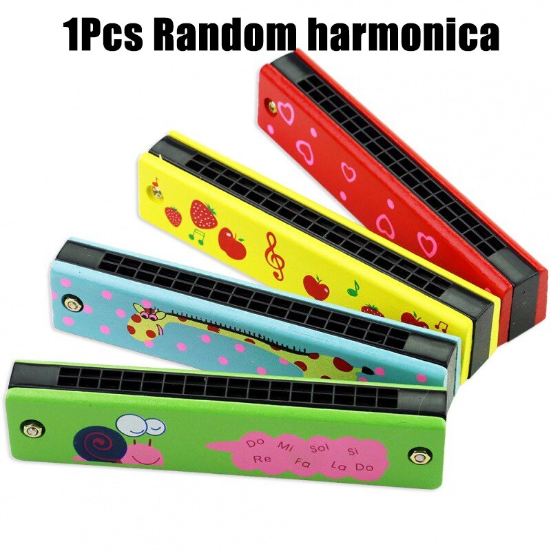 3 pçs de madeira de plástico harmônica 8-tom cor piano clarinete educação precoce música brinquedo do bebê educacional instrumento musical brinquedo yjn: 1Harmonica