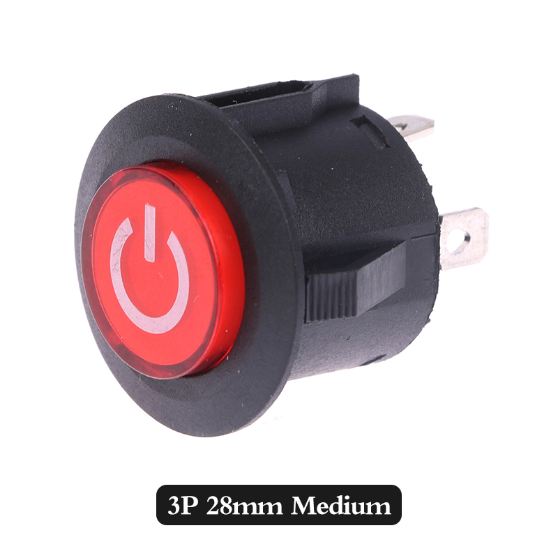 Interruttore di avviamento a un pulsante per auto elettrica per bambini Interruttore di alimentazione a 3 spillo per auto a batteria per bambini: Blu