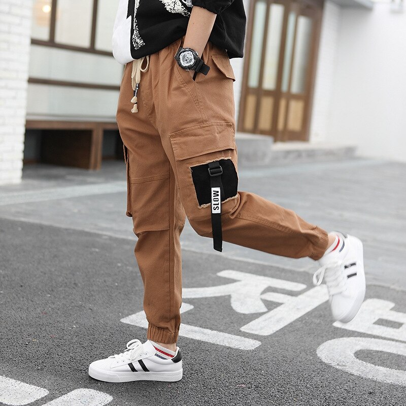 Boys Pants Children Casual Pants Kids Pants Overalls Trousers For Boy Teenage Clothes 8 10 12 14 16 Years Old: Khkai / 8T