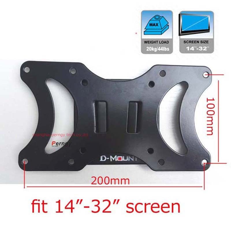 LCD-2 20kg vesa 200x100 fixe TV support mural pour tv 10 "-32" "écran plat LCD LED mécanisme de TV