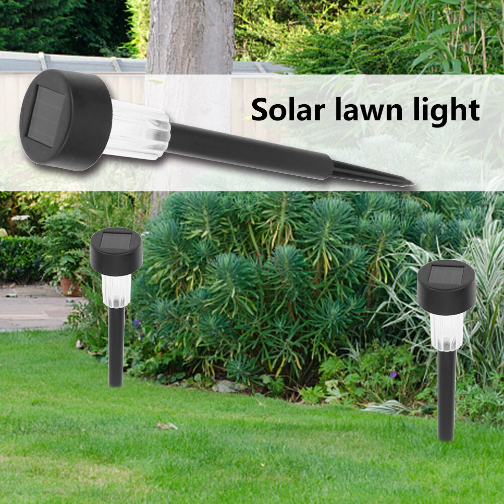 10pcs Waterproof LED Solar Lawn Lamp Outdoor Pathway Decor Bollard Light Stick LED Spot Light Garden Path Landscape Lights