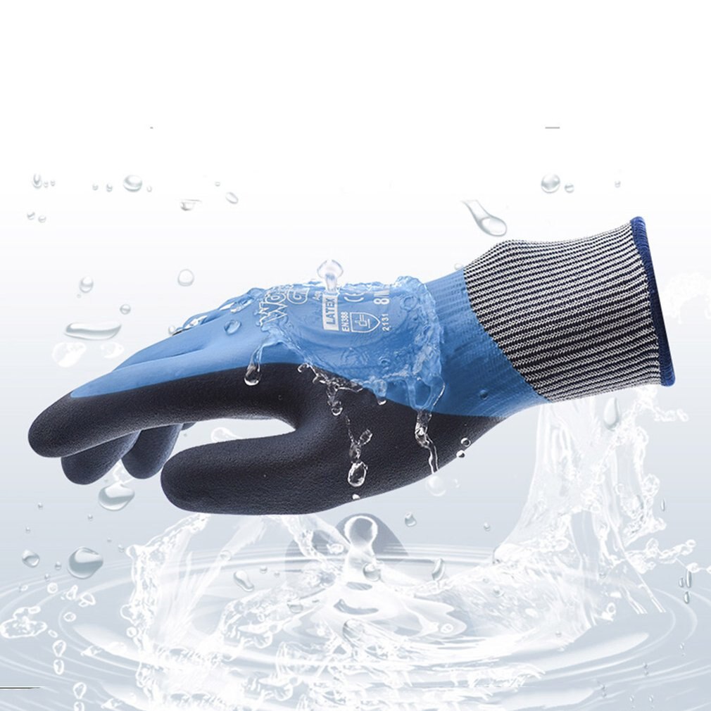 Wonder Grip-guantes WG-318 de seguridad universales, anticortes, resistentes al agua, para jardín, emulsión