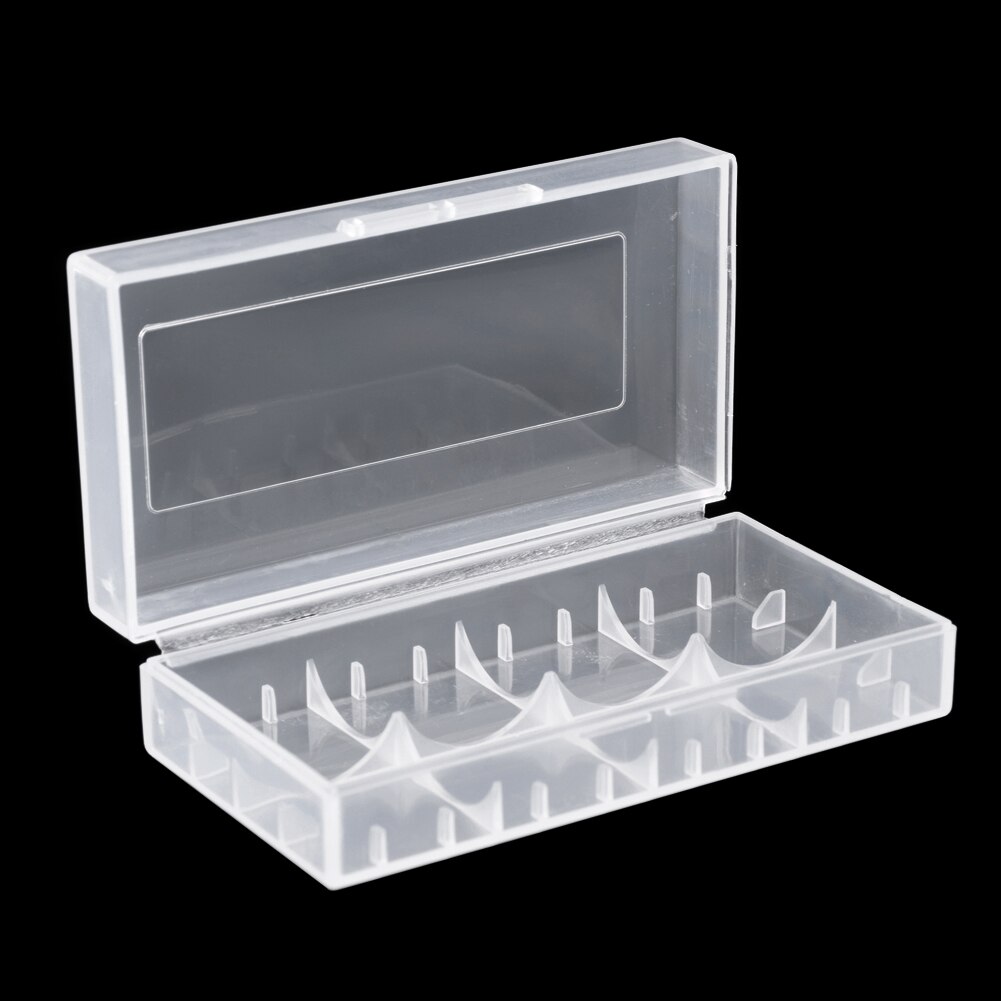 Hard Plastic 18650 Batterij Opbergdozen Case Houder Met Clip Voor 1/2/4/8X18650 4X16340 Oplaadbare Batterij Waterdichte Gevallen: 2x slots