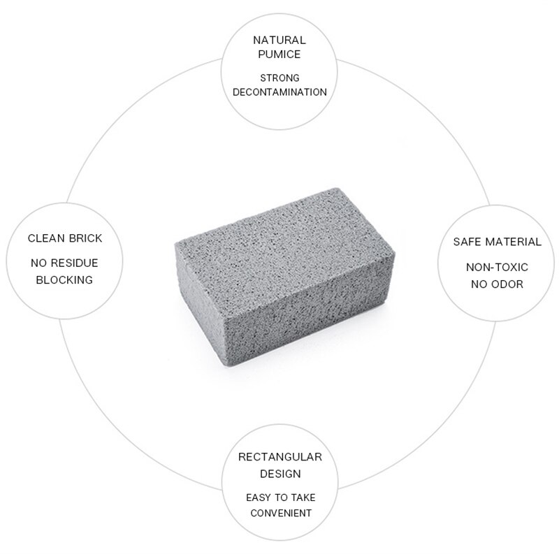 BBQ Grill Cleaning Brick Block Grill Degreasing Grease Cleaning Stone Grill Cleaning Outdoor Barbecue Tools Kitchen Accessories