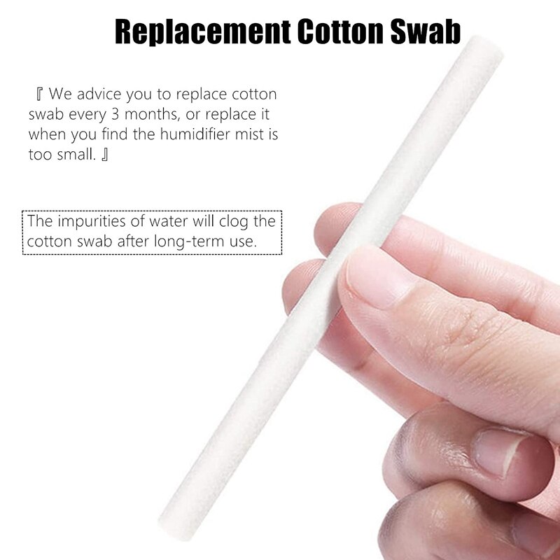 40 Bâtonnets Filtrants En Coton Pour Humidificateur - Recharges Pour Diffuseurs Brumisation USB - 2