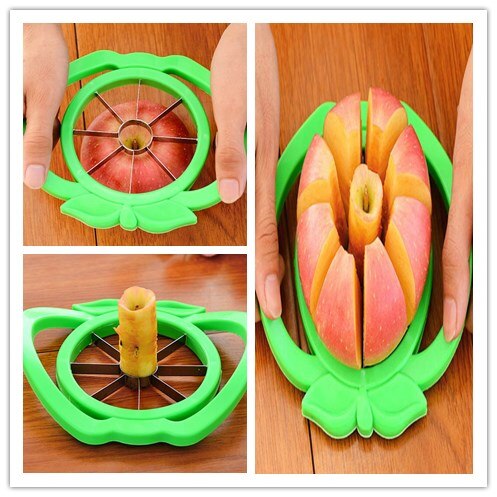 1 stuks keukengadgets roestvrijstalen appelsnijder groente- en fruitgereedschap appelsnijder keukenaccessoires: Groente