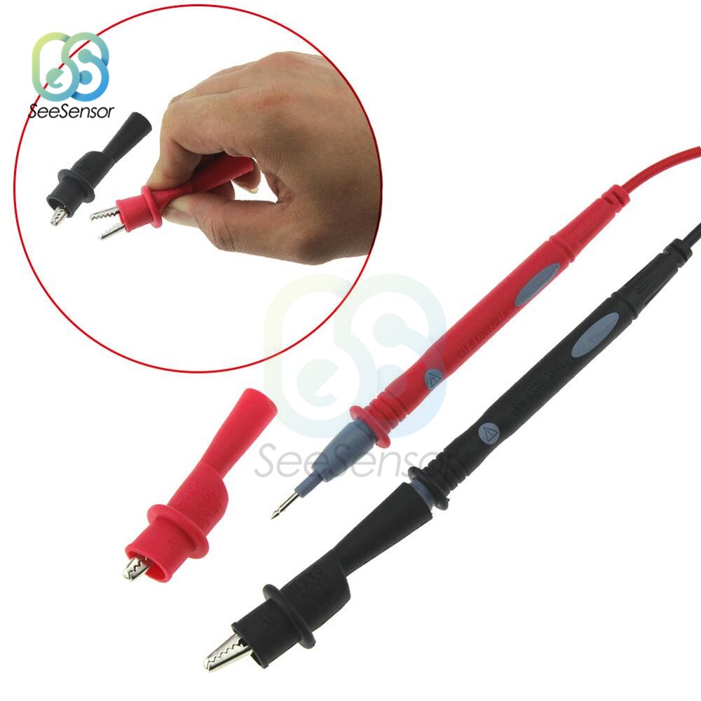 1 Paare Alligator Krokodil Prüfung Clips Schellen für Multimeter Tester Sonde Elektrische Klemme testen Sonde Meter
