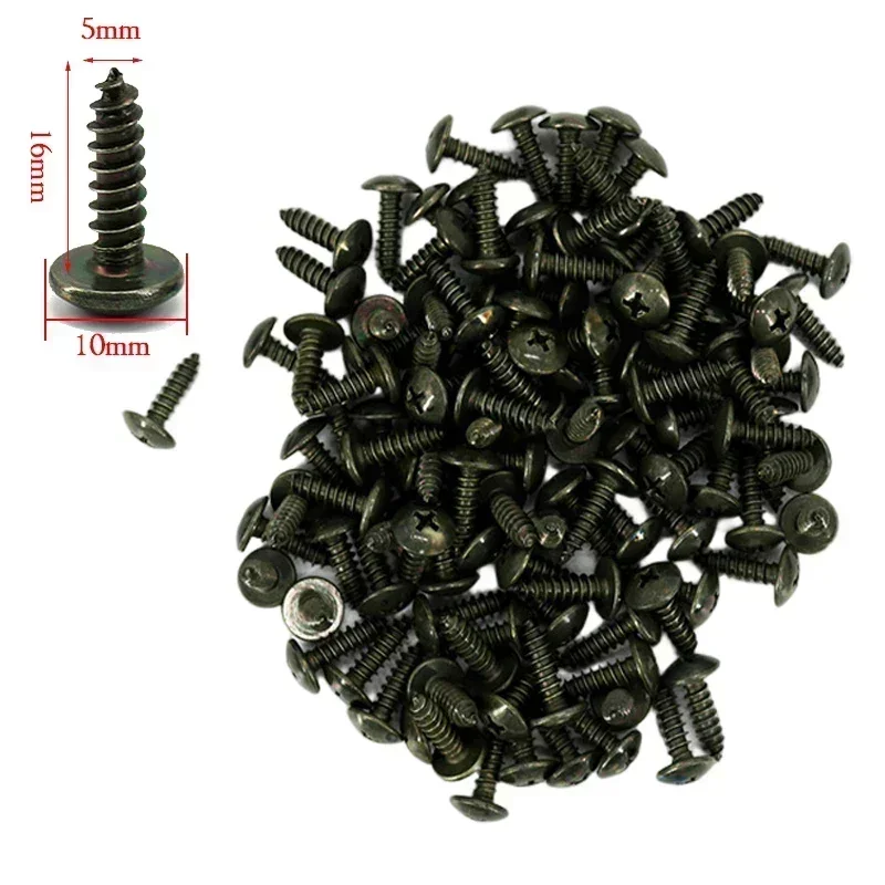 Tornillos autorroscantes, Clip de sujeción de Metal para coche, motocicleta, Clip tipo U con tornillo, Clip de protección antioxidante, Kit de hoja de hierro