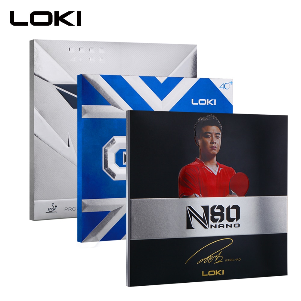 LOKI Red Table Tennis Rubber Pips In Black Ping Pong Rubber Sponge for Fast Attack/Loop/Control