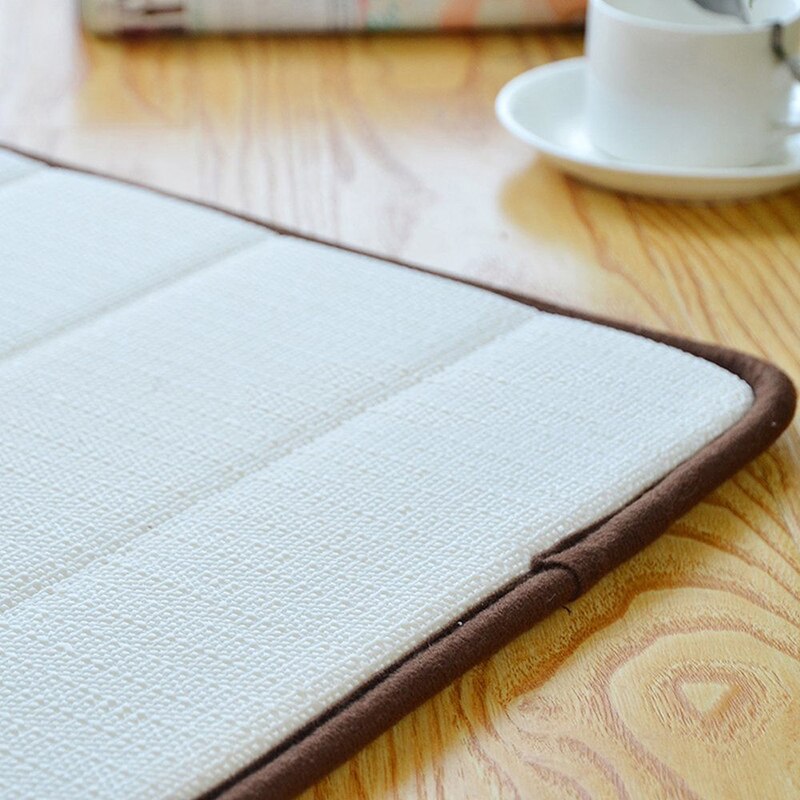 1Pcs Thuis Badkamer Mat Antislip Badkamer Tapijt Zacht Koraal Fleece Memory Foam Tapijt Mat Keuken Wc Floor accessoires Wasbare