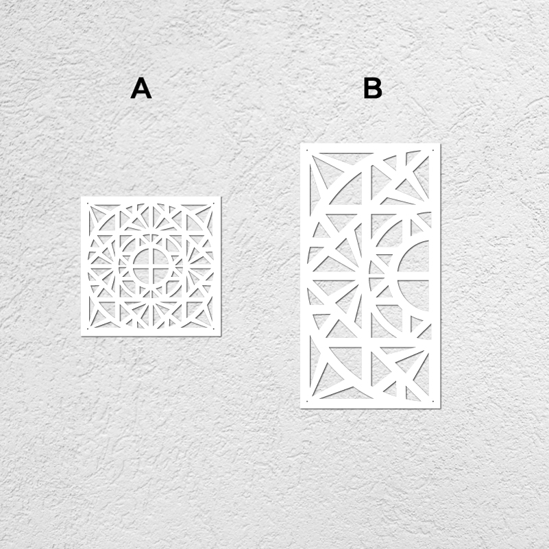 Plantilla de pintura para decoración de pared, plantilla de pintura de muebles de gran tradicional árabe africano antiguo con flores de estilo étnico S216, 40cm - 80cm: Plata / XL