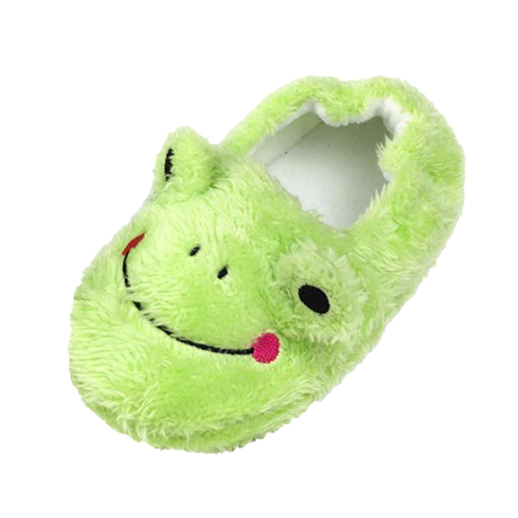 Barn baby varma tofflor för pojke flicka tecknade skor mjuksulor småbarn barn inomhus baby tofflor djurflock barn tofflor