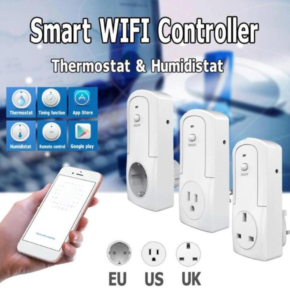 Temperatur luftfuktighet wifi termostat modul timer smart eluttag vägguttag modul timer smart eluttag vägguttag
