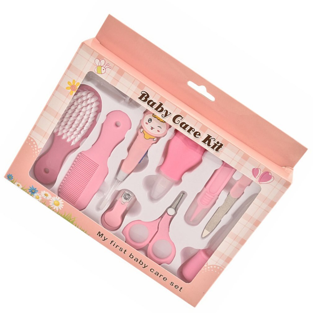 Mère et bébé fournitures neutre/bébé soins boîte enfants coupe-ongles bébé soins ciseaux Comb10Pcs ensemble